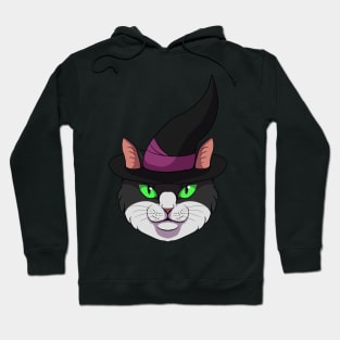 Black and white witch cat Hoodie